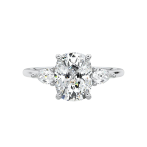 Diamond Ring Cushion Cut 2.93 Carats