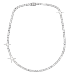 Diamond Tennis Necklace Round Cut 9.42 Carats