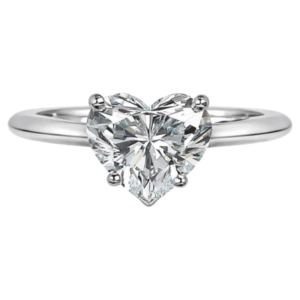 Diamond Ring Heart Cut 4.1 Carats